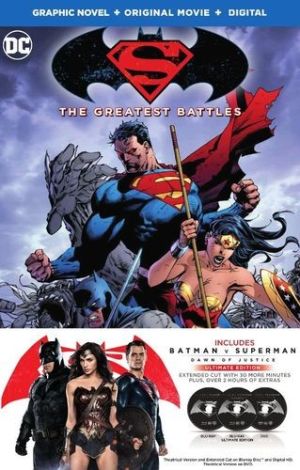 BATMAN VS SUPERMAN GREATEST BATTLES HC BOOK AND DVD BLU RAY SET