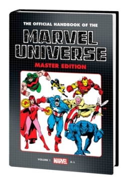 OFFICIAL HANDBOOK OF THE MARVEL UNIVERSE MASTER EDITION OMNIBUS VOL 01 HC DM CVR