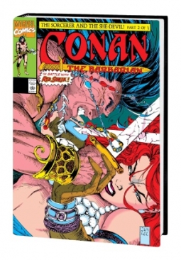 CONAN THE BARBARIAN THE ORIGINAL MARVEL YEARS OMNIBUS VOL 10 HC DM JIM LEE CVR