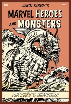 JACK KIRBY'S MARVEL HEROES AND MONSTERS ARTIST'S EDITION HC SDCC EXCLUSIVE MONSTERS CVR