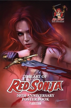 RED SONJA 50TH ANNIVERSARY POSTER BOOK SC