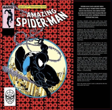 SPIDER-MAN THE AMAZING SPIDER-MAN BY DAVID MICHELINIE and TODD MCFARLANE OMNIBUS HC ***REPLACEMENT DUST JACKET ONLY***